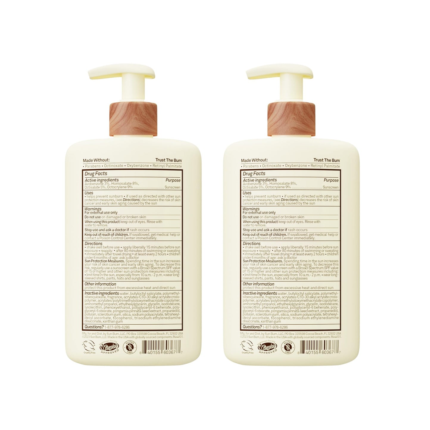 Sun Bum Daily SPF 50 Sunscreen Body Lotion - Broad Spectrum Moisturizing Sunscreen with Vitamin E - Vegan and Hawaii 104 Act Compliant (Without Octinoxate & Oxybenzone) - Dermatologist Tested - 8 oz
