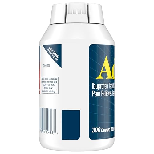 Advil Pain Reliever and Fever Reducer, Pain Relief Medicine with Ibuprofen 200mg for Headache, Backache, Menstrual Pain and Joint Pain Relief - 100 Coated Tablets