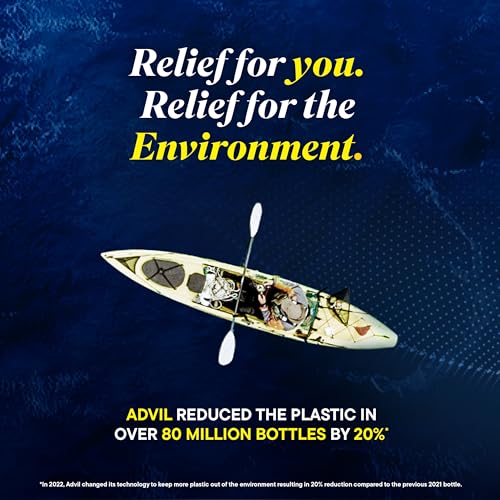 Advil Pain Reliever and Fever Reducer, Pain Relief Medicine with Ibuprofen 200mg for Headache, Backache, Menstrual Pain and Joint Pain Relief - 100 Coated Tablets