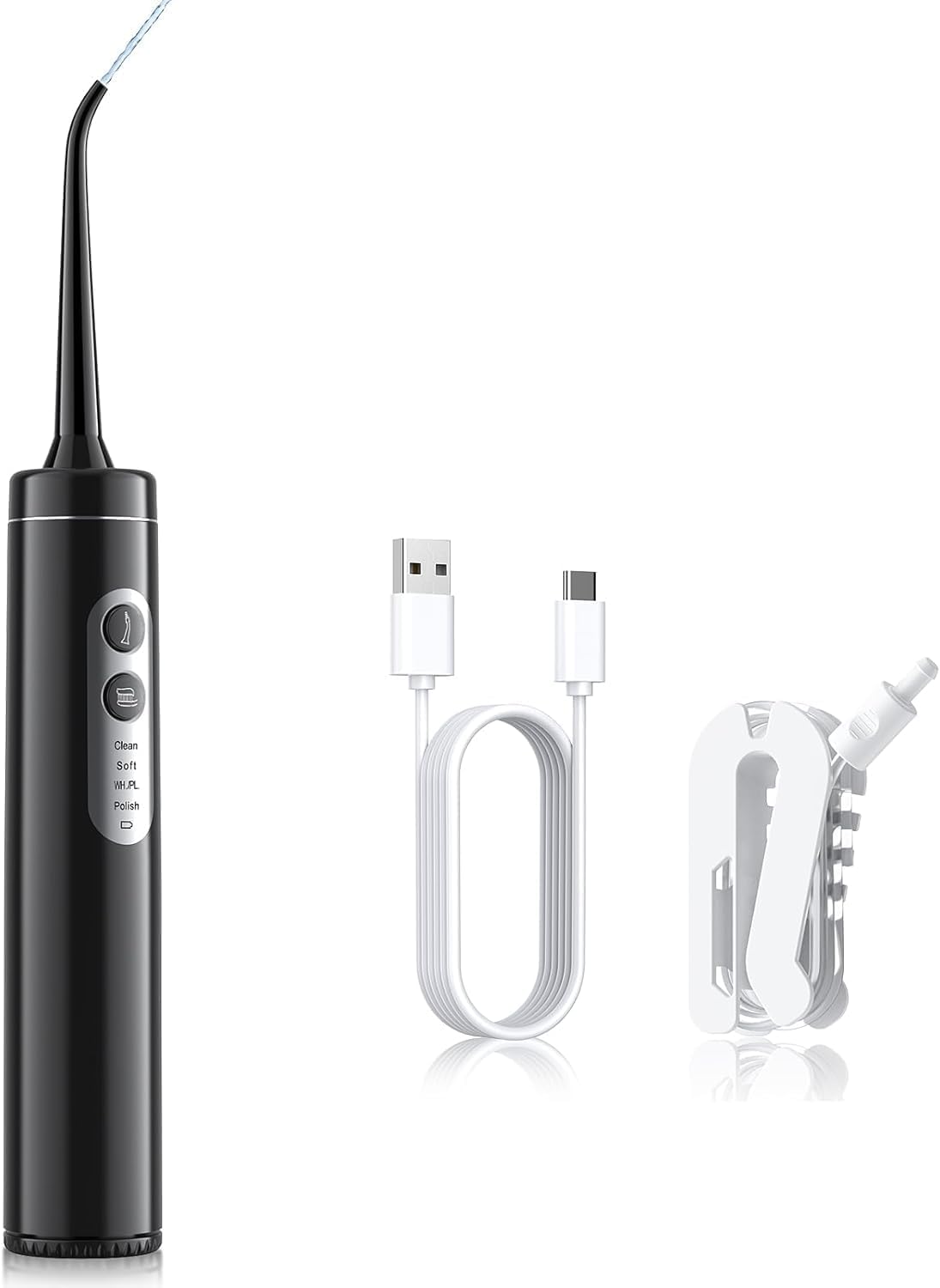 Electric Toothbrush, 2 in-1 Teeth Cleaning Kit with 4 Modes, Portable for Travel and Home
