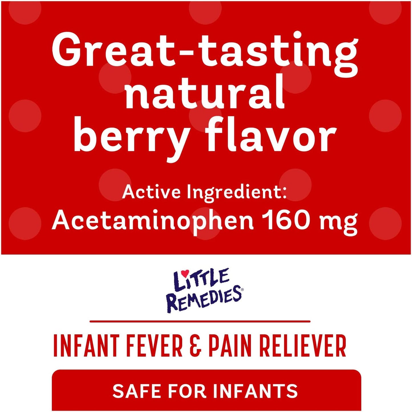 Little Remedies Infant Fever & Pain Reliever, Natural Berry Flavor, 2 Fl Oz (Pack of 2)
