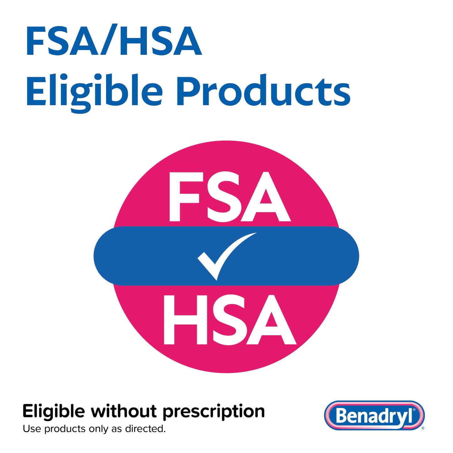 Benadryl Ultratabs Allergy Medicine, 25 mg Diphenhydramine HCl Antihistamine Tablets For Cold & Allergy Relief of Symptoms Like Sneezing, Runny Nose, Itchy Eyes & Throat, Hay Fever, 100 Count Tablets