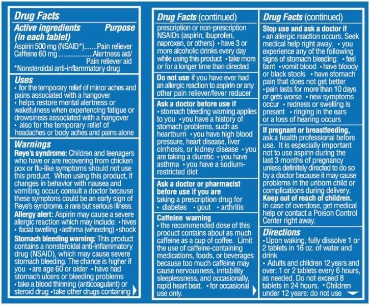 Blowfish for Hangovers - Fast Hangover Relief in 15 Minutes | Headache Relief, Energy, and Hydration in One Step | Single Box