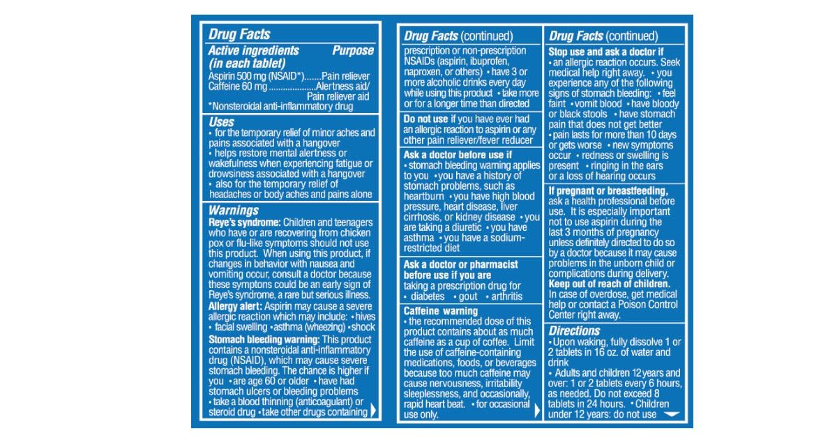 Blowfish for Hangovers - Fast Hangover Relief in 15 Minutes | Headache Relief, Energy, and Hydration in One Step | Single Box