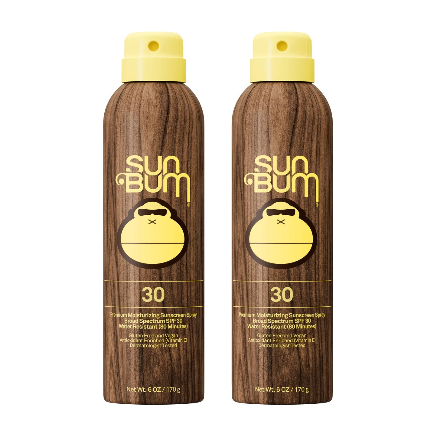 Sun Bum Original SPF 50 Sunscreen Body Spray - Broad Spectrum Moisturizing Sunscreen with Vitamin E - Hawaii 104 Act Compliant (Made without Octinoxate & Oxybenzone) - 6 oz