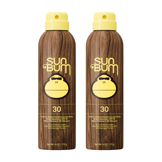 Sun Bum Original SPF 50 Sunscreen Body Spray - Broad Spectrum Moisturizing Sunscreen with Vitamin E - Hawaii 104 Act Compliant (Made without Octinoxate & Oxybenzone) - 6 oz