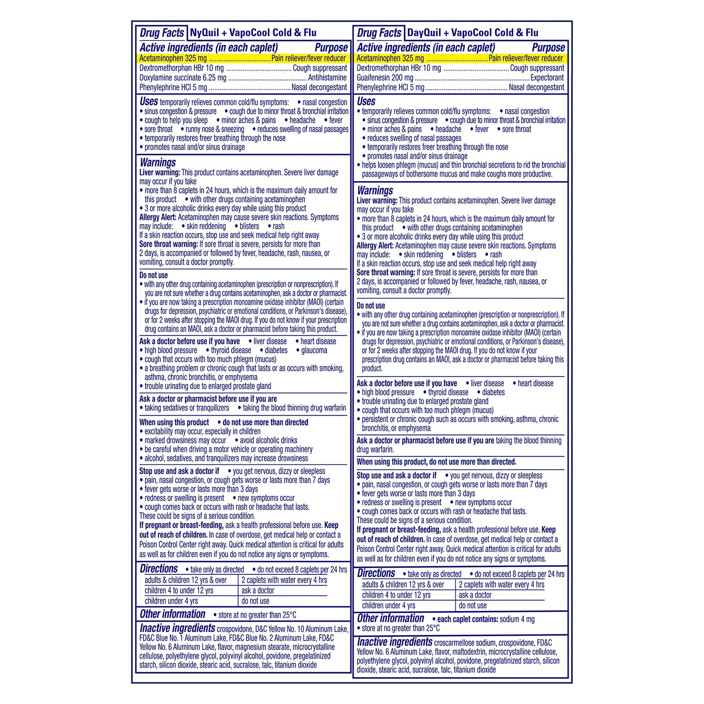 VICKS DayQuil & NyQuil SEVERE Co-Pack, Cold & Flu Medicine, Powerful Relief for Headache, Fever, Sore Throat, Minor Aches & Pains, Congestion, Sinus Pressure, Stuffy Nose, and Cough, 48 LiquiCaps